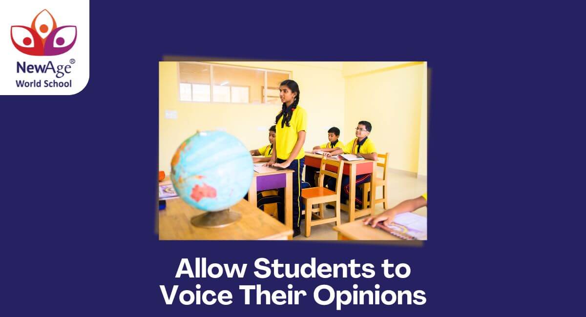 .Allow Students to Voice Their Opinions